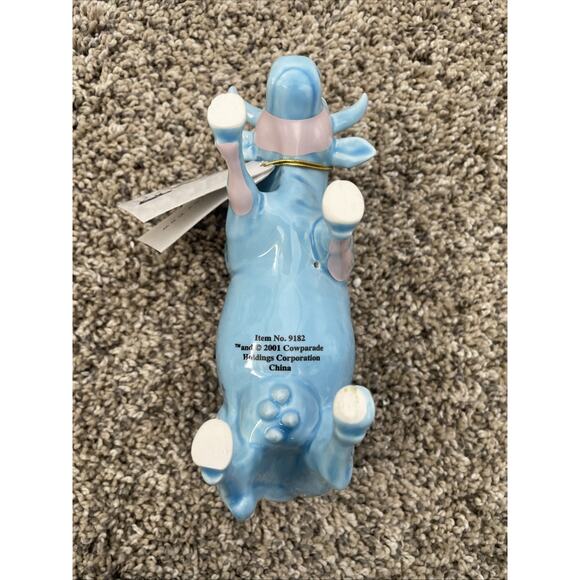 Cow Parade Lullaby Cow Moon & Stars Figurine #9182 2001 Westland Blue Clouds - Picture 6 of 10